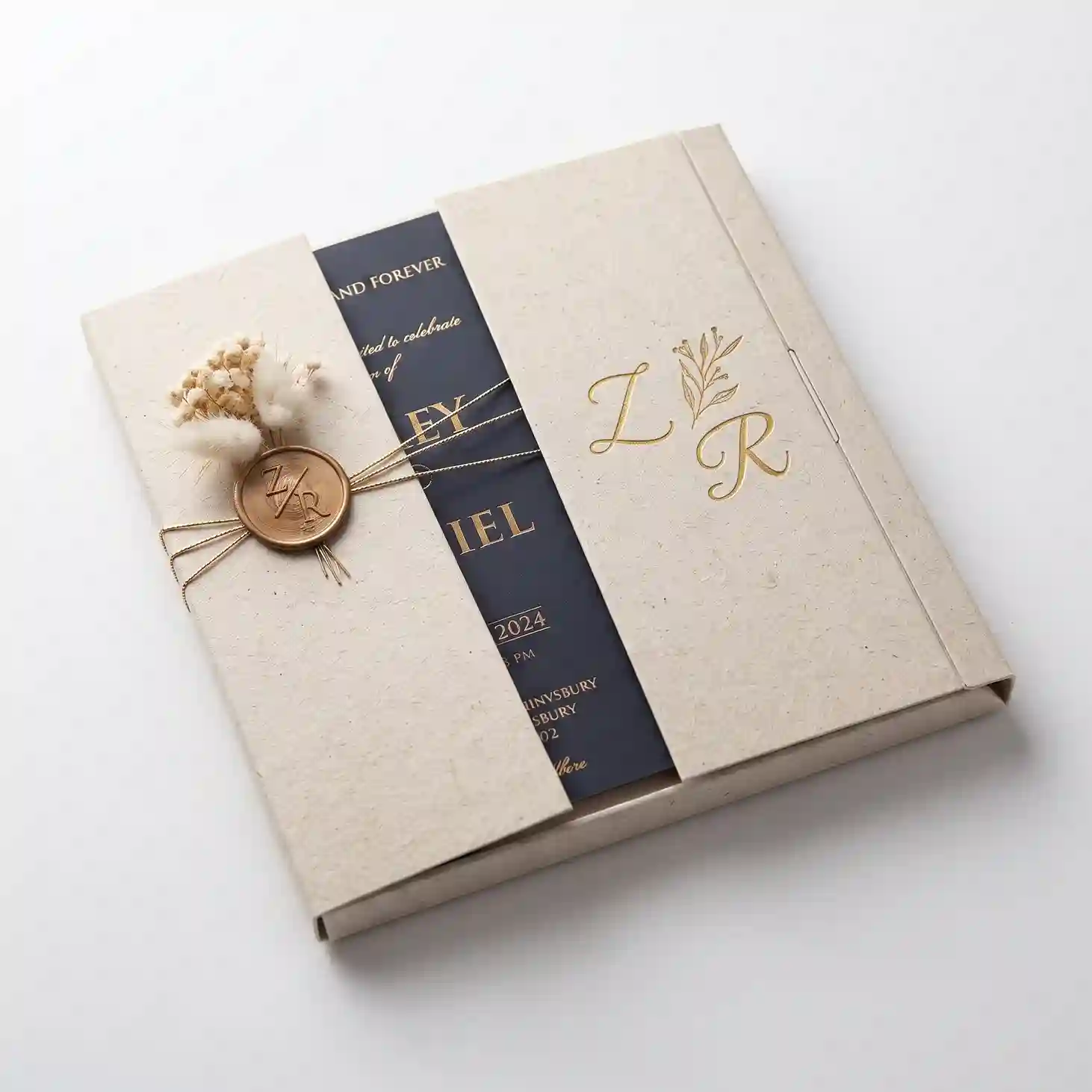 Custom invitation box from Horizons Packaging