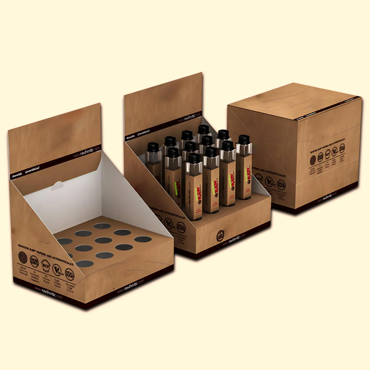 Vape display box from Horizons Packaging — retail counter and floor display unit